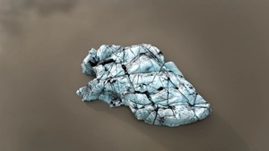 Overview of the glacier of Sólheimajökull