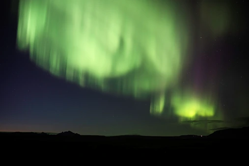 Northern lights over the Icelandic Highlands