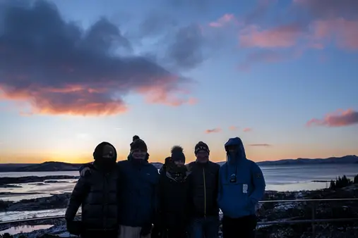 Our group in front of Þingvellir