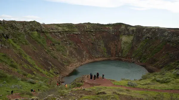 A closeUp of a representation of a mantal plume coming to Iceland's surface