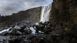 Thingvellir National Park showing the tectonic plate divide