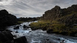 Dramatic landscape of Thingvellir National Park