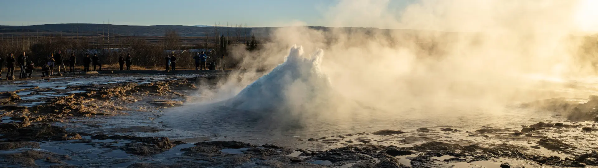 A geyser about to burst