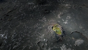 A small volcanic crater with some vegetation growing inside | Stampar, Reykjanes Peninsula