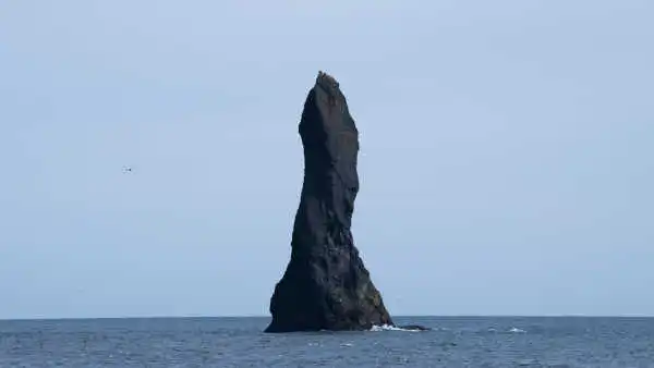 Sea pillar towering over the ocean