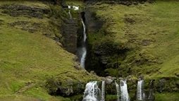 The beautiful Gluggafoss waterfall - South Coast Tour in Iceland